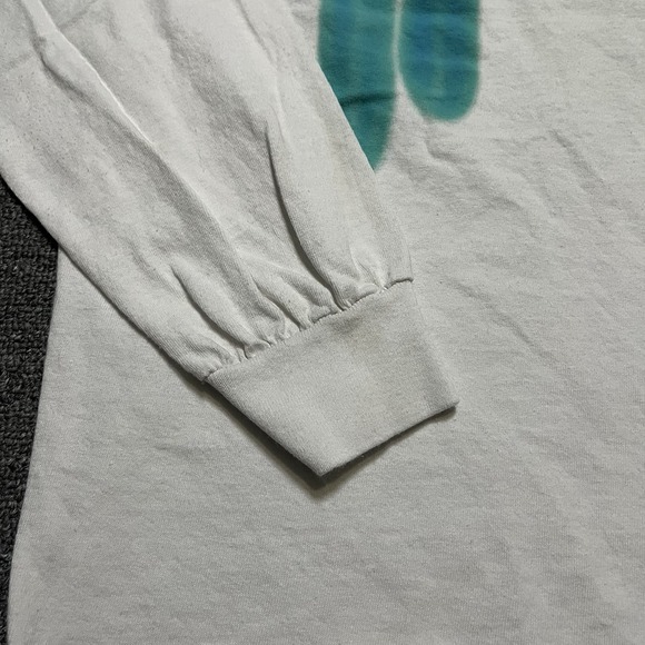 Billie Eilish Word Tour White Green Airbrush Long Sleeve Shirt Size‎ M - Picture 7 of 8